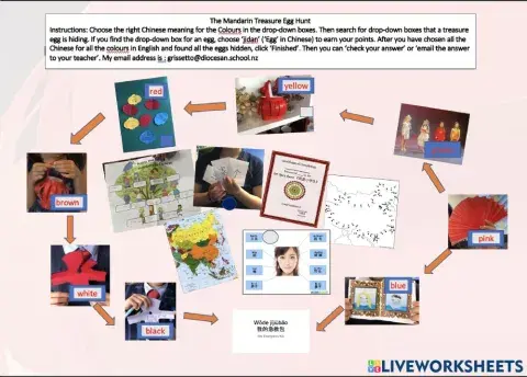 Colours in Mandarin Treasure Hunt