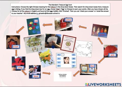 Colours in Mandarin Treasure Hunt