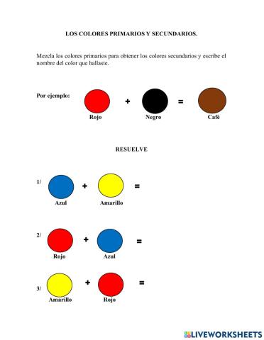 Los colores primarios