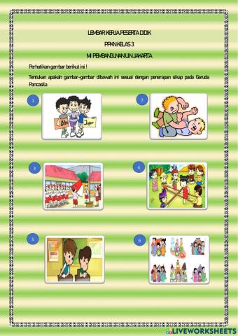 LKPD - Penerapan sikap sesuai dengan lambang Garuda Pancasila