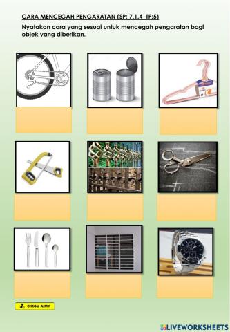 Sains Tahun 5: Cara Mencegah Pengaratan