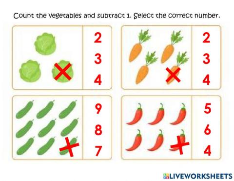 Subtract 1 less (-1)
