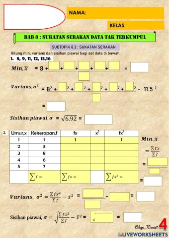 Varians dan sisihan piawai