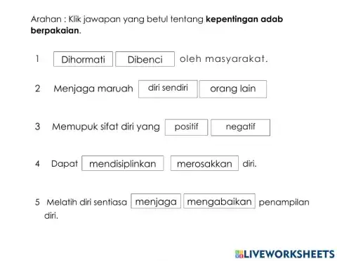 Kepentingan adab berpakaian