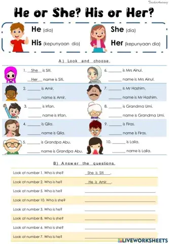 He or She? His or Her?