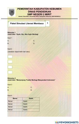 Akm literasi membaca