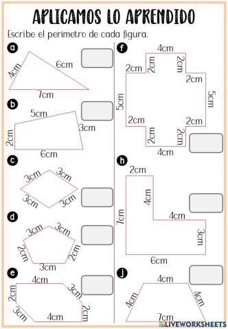 Ejercicios de perímetros