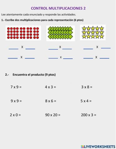 Control multiplicaciones