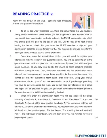 Reading comprehension