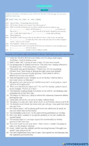 Ready for Advanced Unit 8