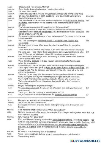 Gap fill - Cam13 t4 s1 - Alex's training