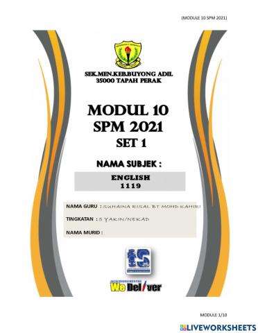 Module 1.10 (paper 1 part 1)