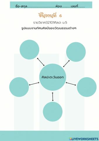 ชิ้นงานที่ 6 วิชาศ32101ศิลปะ