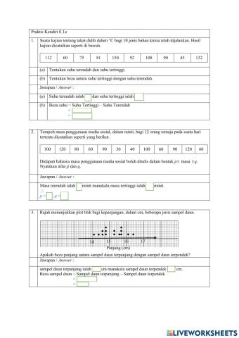 Sukatan Serakan Data Tak Terkumpul