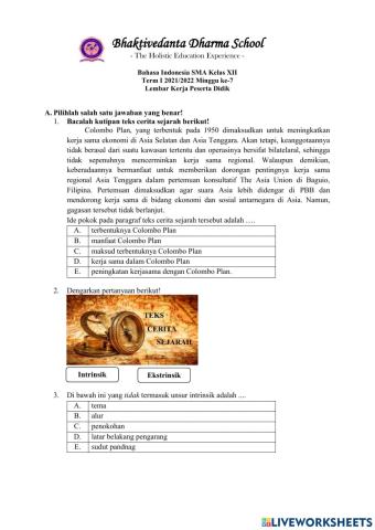 Informasi Umum Teks Cerita Sejarah