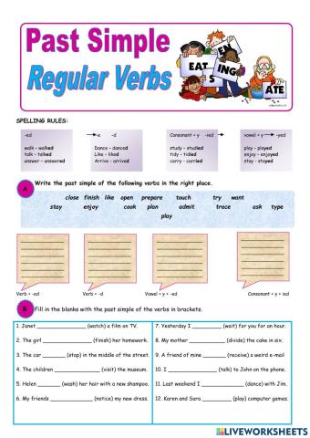 REGULARS VERBS 