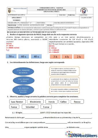 Actividad evaluativa fisica fapt