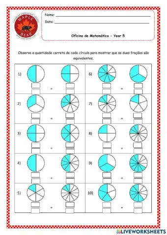 Frações equivalentes