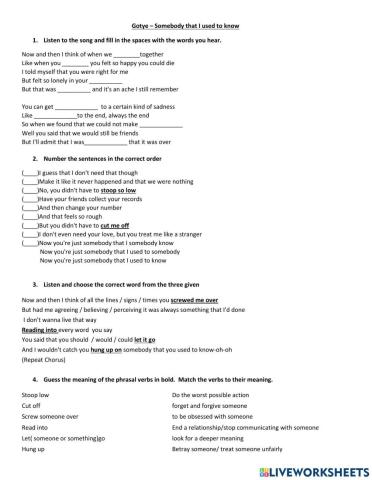 Gotye somebody that i used to know