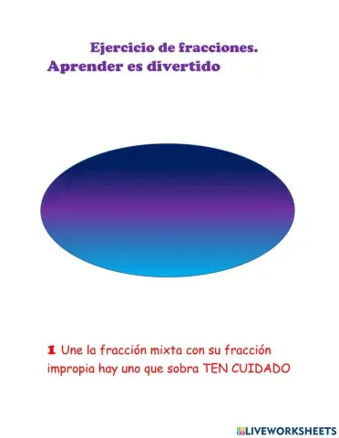 Fracciones divertidas para 4 grado