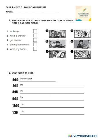 Unit 3 - kid's box 3