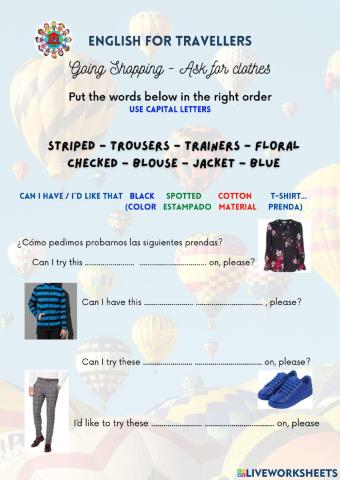 Travellers - Clothes