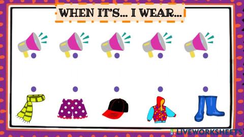 When it's... I wear...