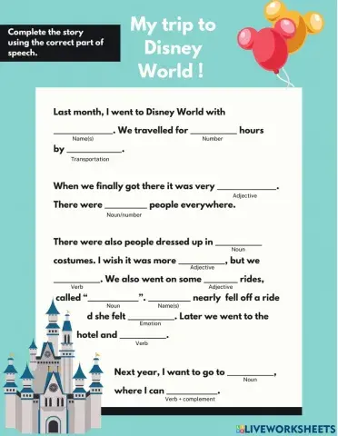 My trip to Disneyworld