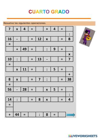 Crucigrama matemàtico