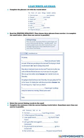 Writing an email 2