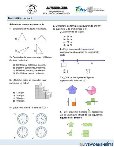 Evaluación diagnóstica