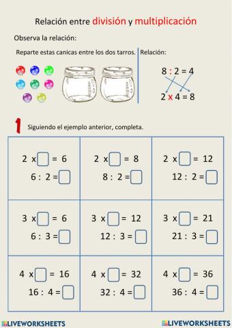 Multiplicaciones y Divisiones