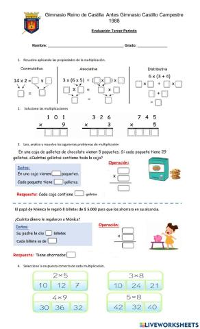 Evaluación Grado Segundo