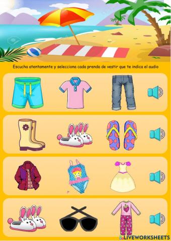 The summer for clothes