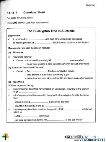 IELTS Listening section 4