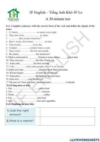 3FE- G7- U1,2,3- 30m Test
