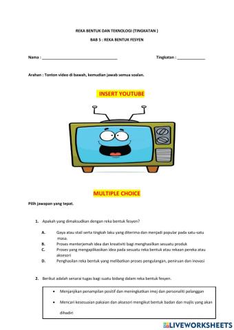 Jenis reka bentuk fesyen