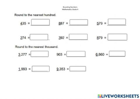 Rounding numbers 4