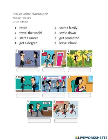 Think 3 Unit 1 SB P17