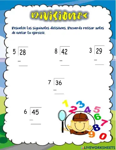 Divisiones de una cifra