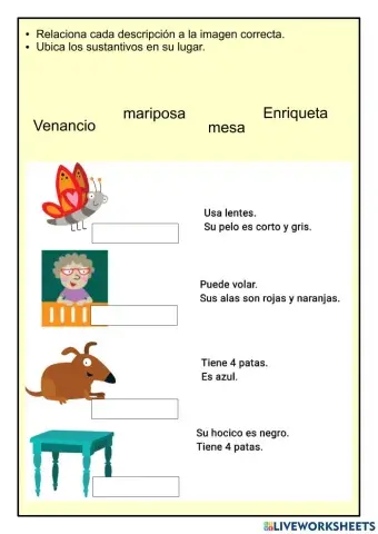 Descripción- Sustantivos