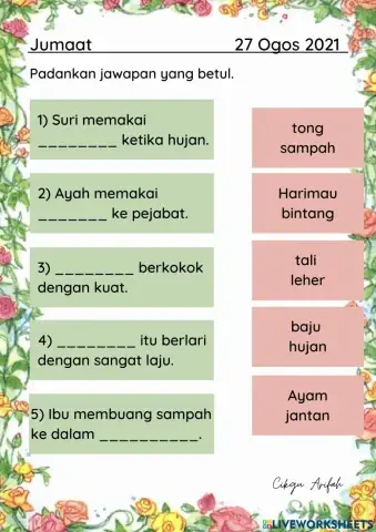 Latihan 4 Kata Majmuk