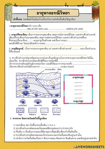 อายุทางธรณีวิทยา