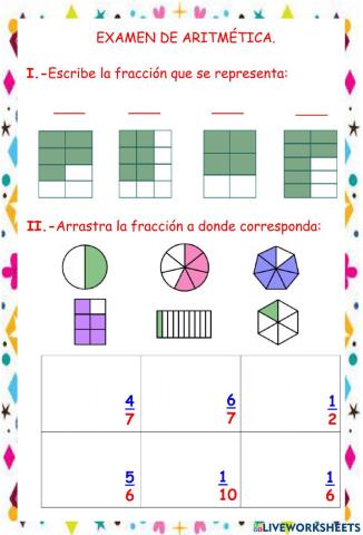 Examen de aritmética
