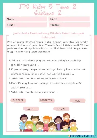 IPS Kelas 5  Tema 2 Subtema 2