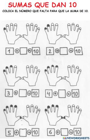 Sumas que dan 10