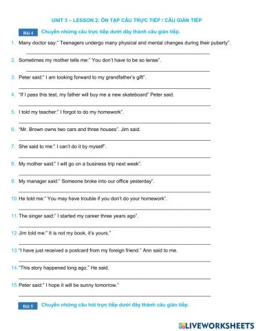 G9 U3.2 Reported Speech