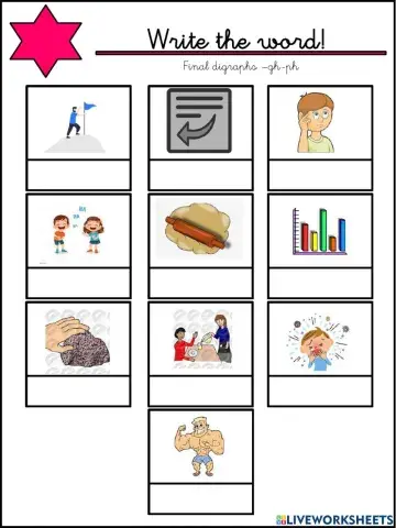 Final digraphs -gh, -ph