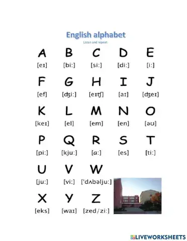 English alphabet