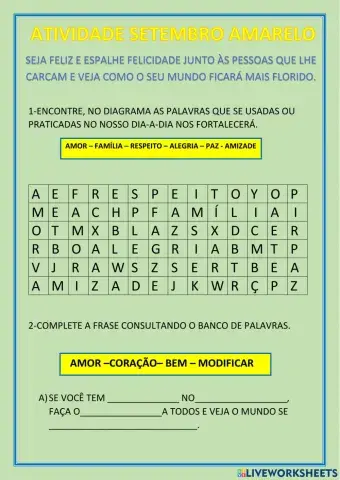 Atividade setembro amarelo